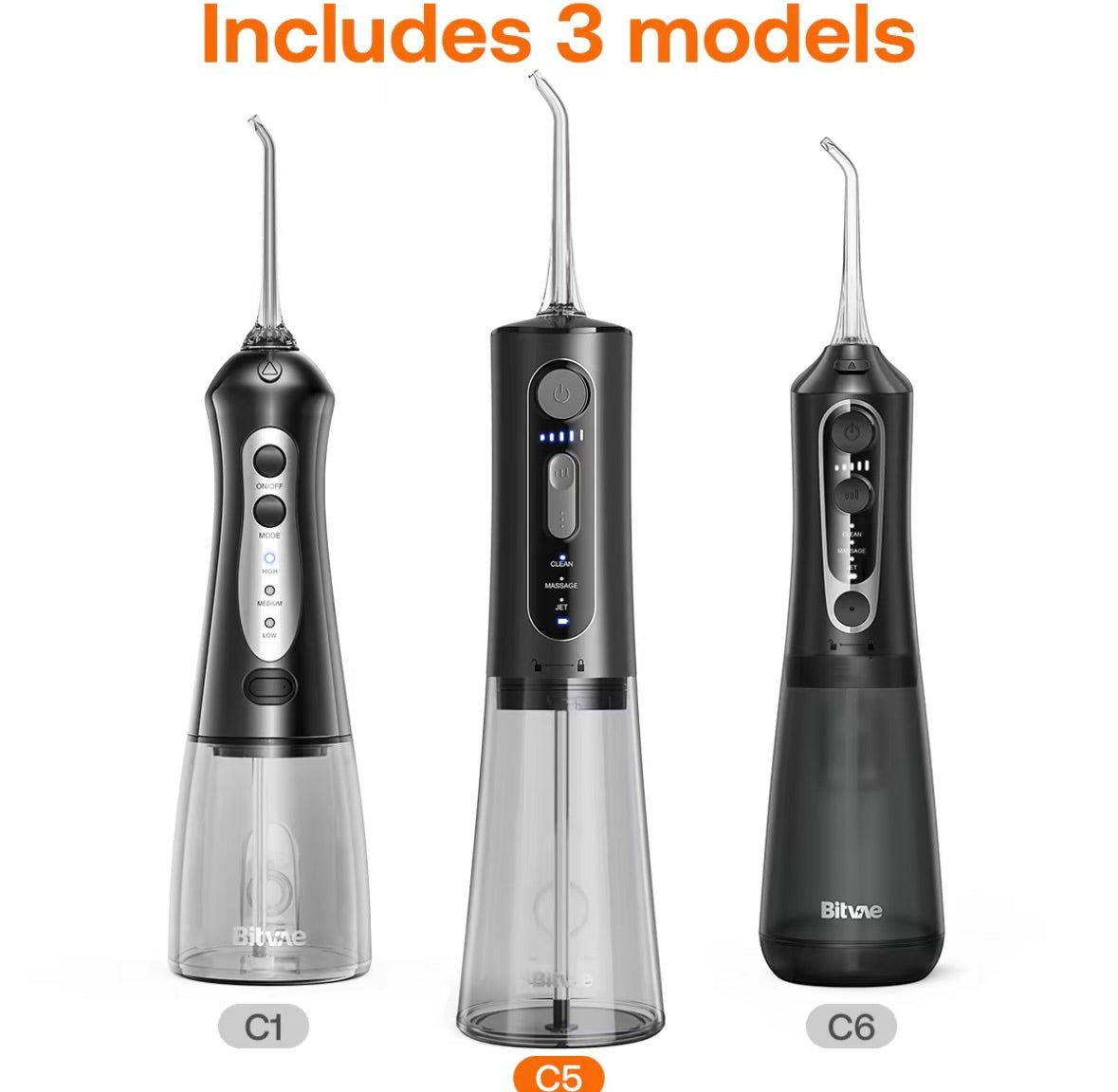 Water Flosser for Teeth - Cordless Portable Oral Irrigator, Powerful and Rechargeable